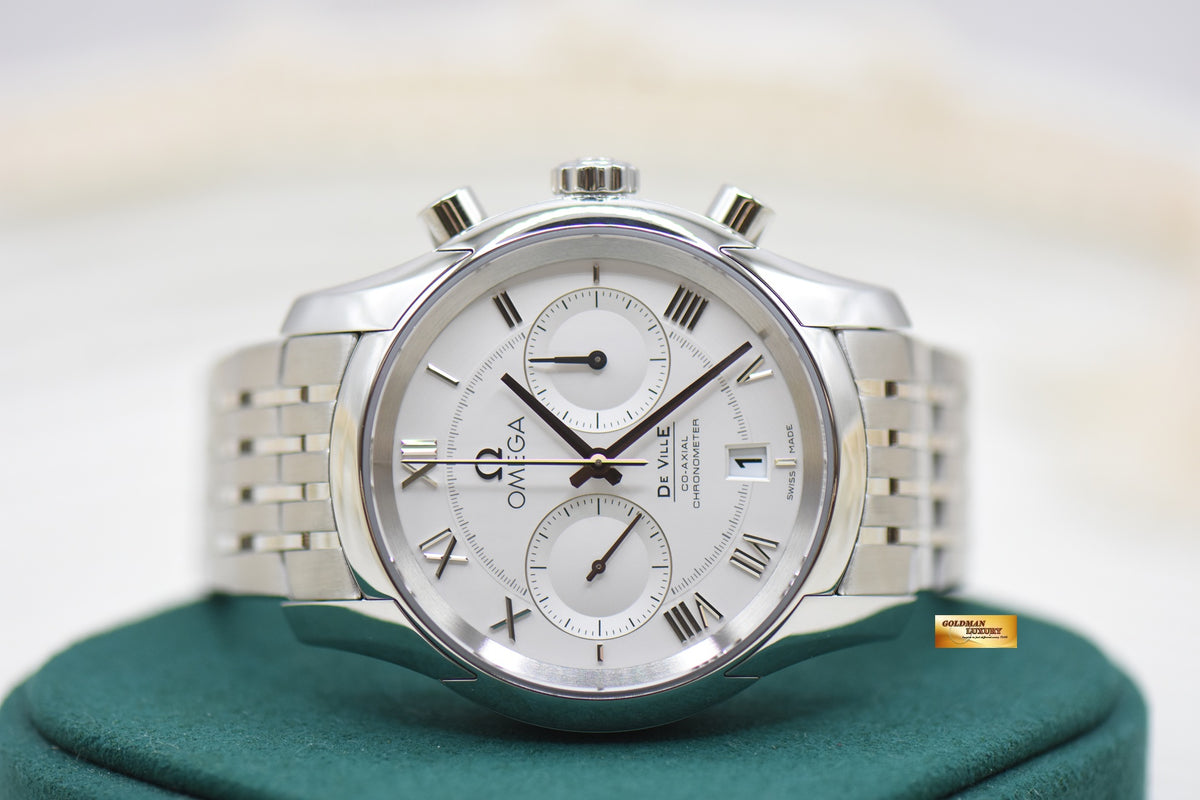 OMEGA DE VILLE HOUR VISION CHRONOGRAPH 42mm STEEL BRACELET AUTOMATIC 431.10.42.51.02.001 (NOS)