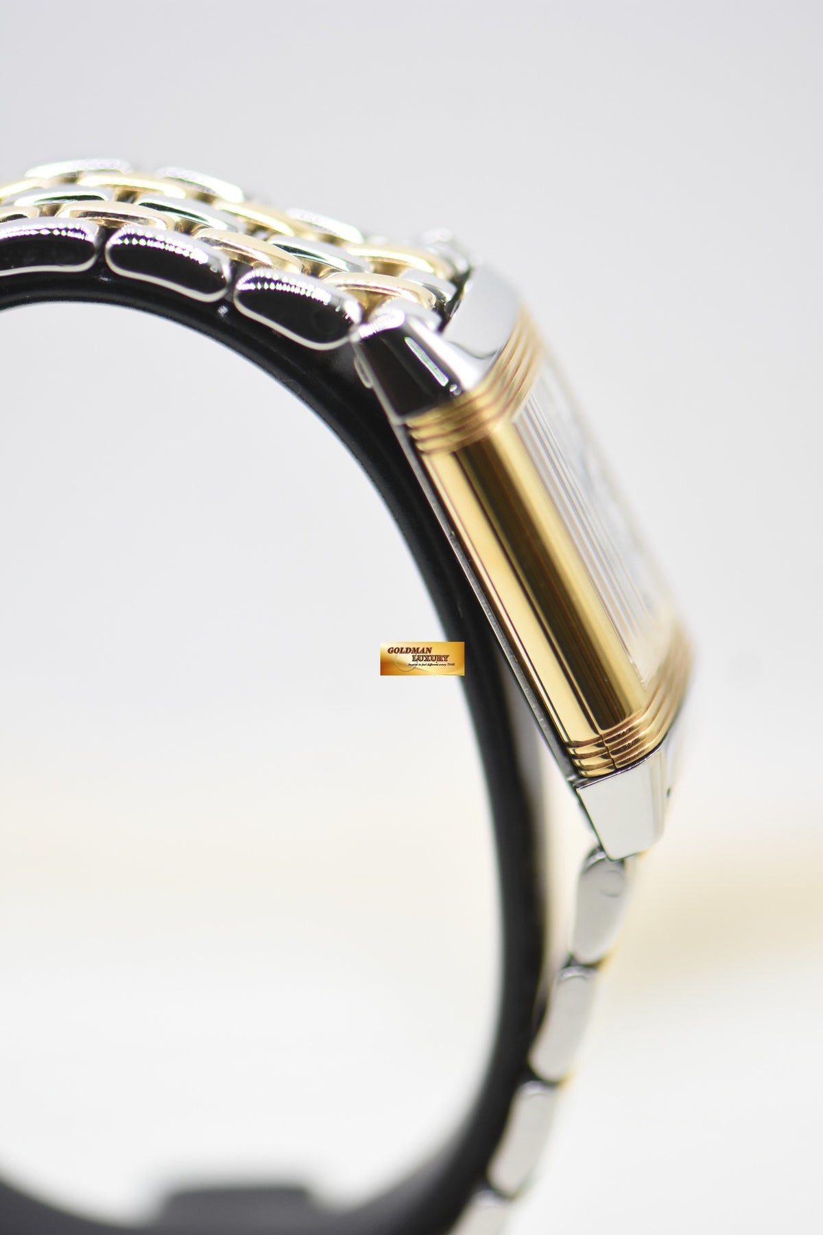 JLC REVERSO LADIES MONOFACE HALF-GOLD IN BEADED BRACELET MANUAL Q2605110 (MINT)