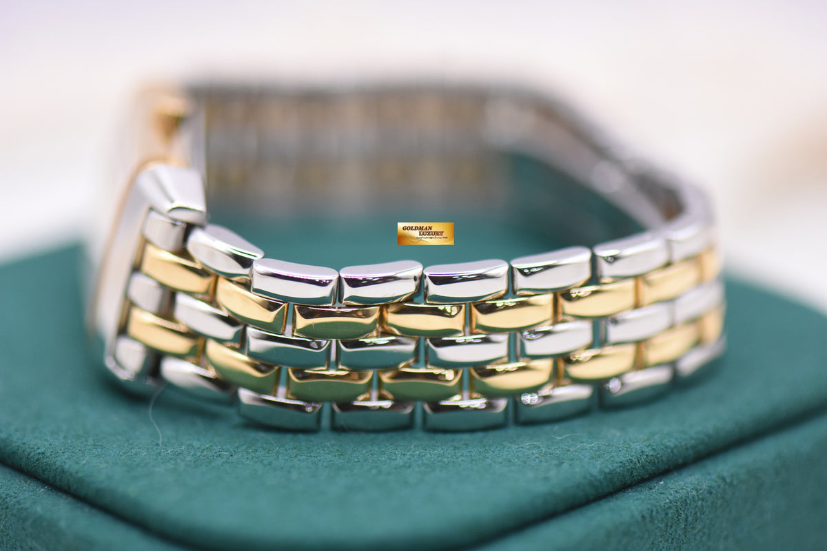 JLC REVERSO LADIES MONOFACE HALF-GOLD IN BEADED BRACELET MANUAL Q2605110 (MINT)