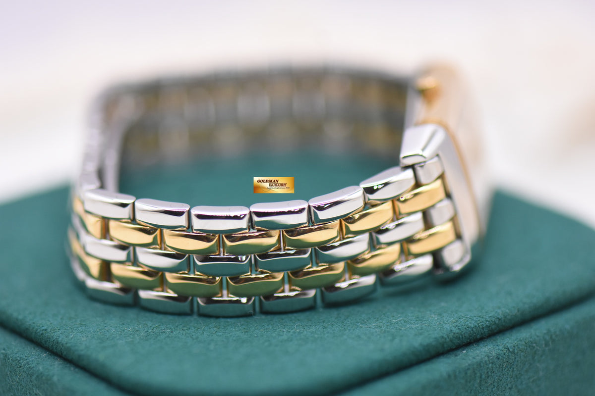 JLC REVERSO LADIES MONOFACE HALF-GOLD IN BEADED BRACELET MANUAL Q2605110 (MINT)