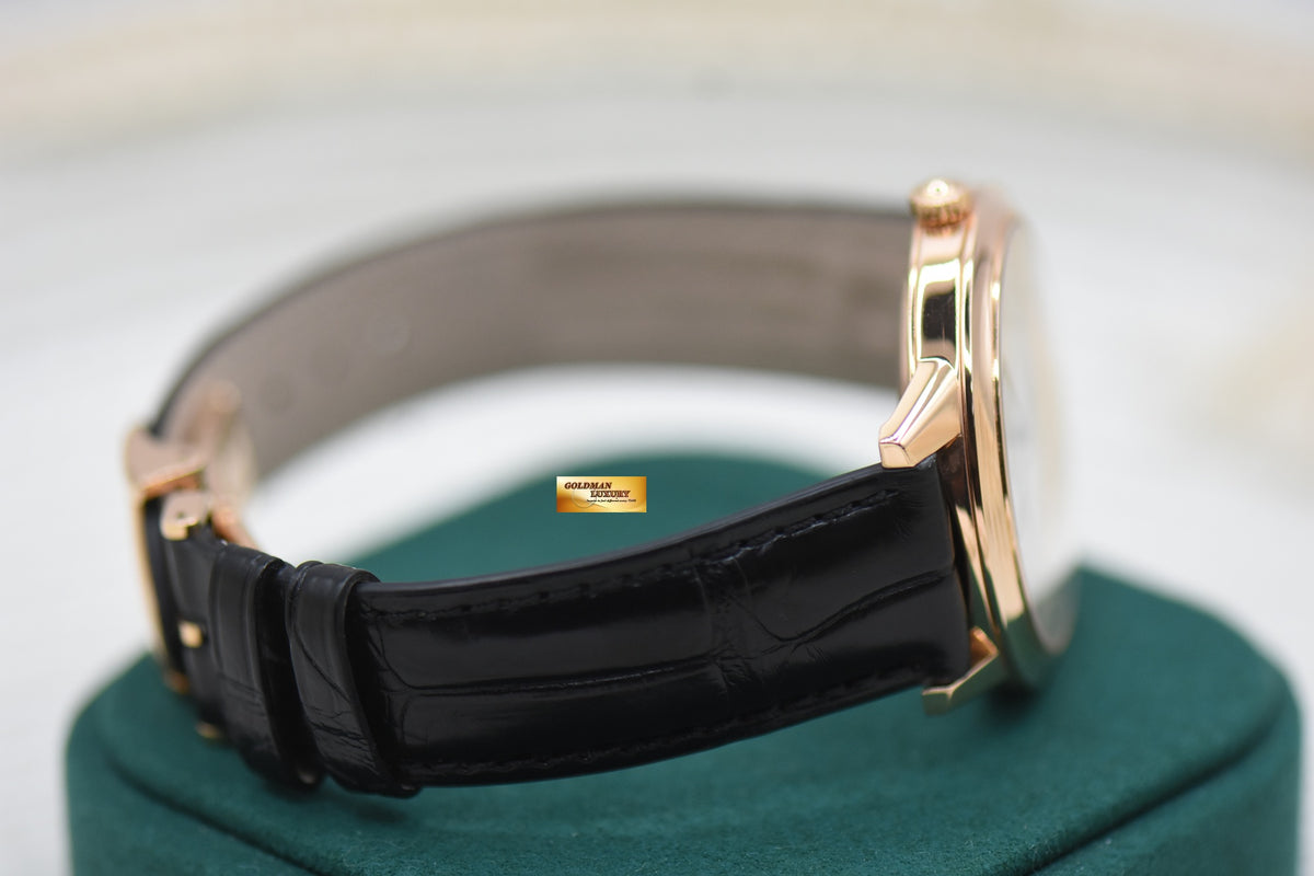 JLC RENDEZ-VOUS DATE LADIES 37.5mm ROSE GOLD MOP DIAMOND DIAL AUTOMATIC Q3542490 (MINT)