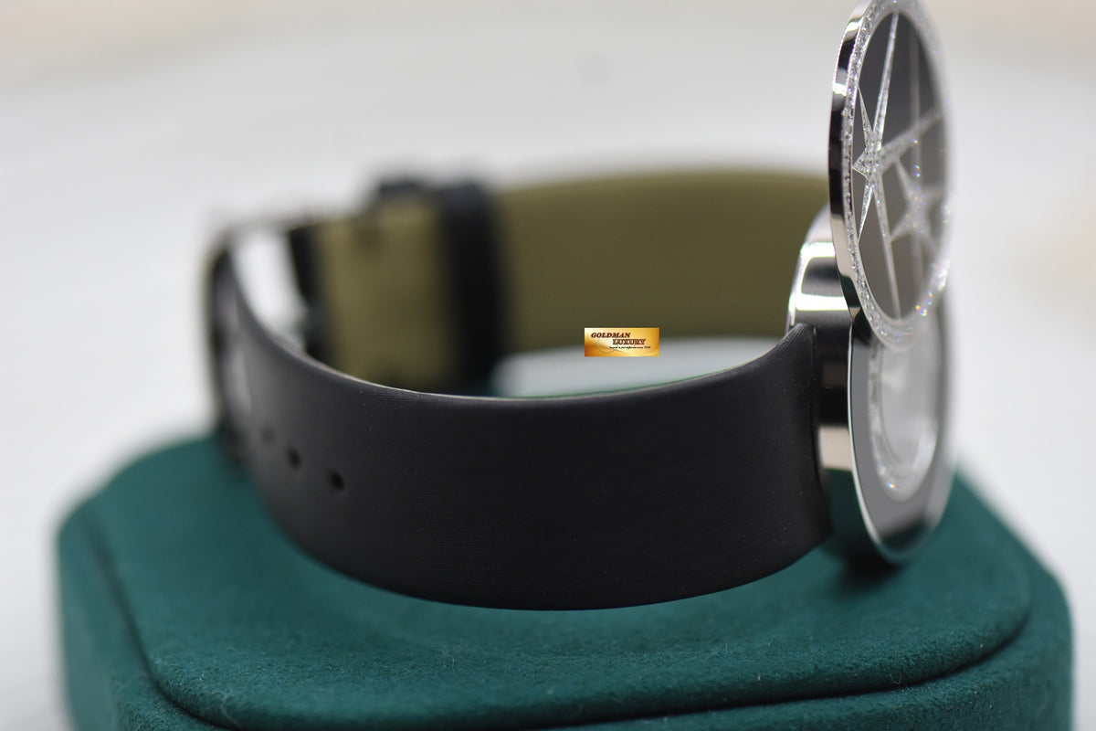 PIAGET LIMELIGHT SECRET DIAMOND 30mm WHITE GOLD IN SATIN LEATHER QUARTZ G0A31084 (MINT)