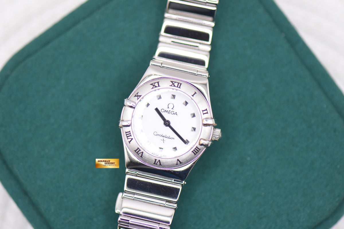 OMEGA CONSTELLATION MINI 22.5mm MY CHOICE MOP DIAL STEEL BRACELET 1561.71 (MINT)