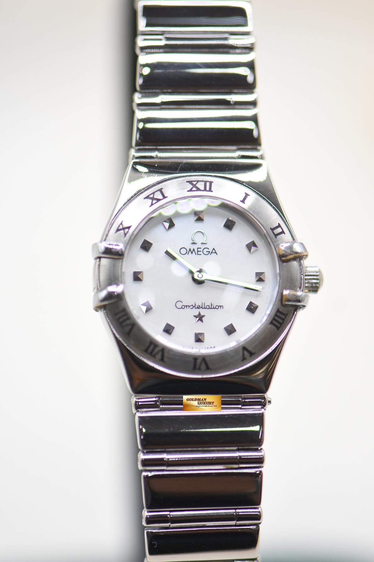 OMEGA CONSTELLATION MINI 22.5mm MY CHOICE MOP DIAL STEEL BRACELET 1561.71 (MINT)