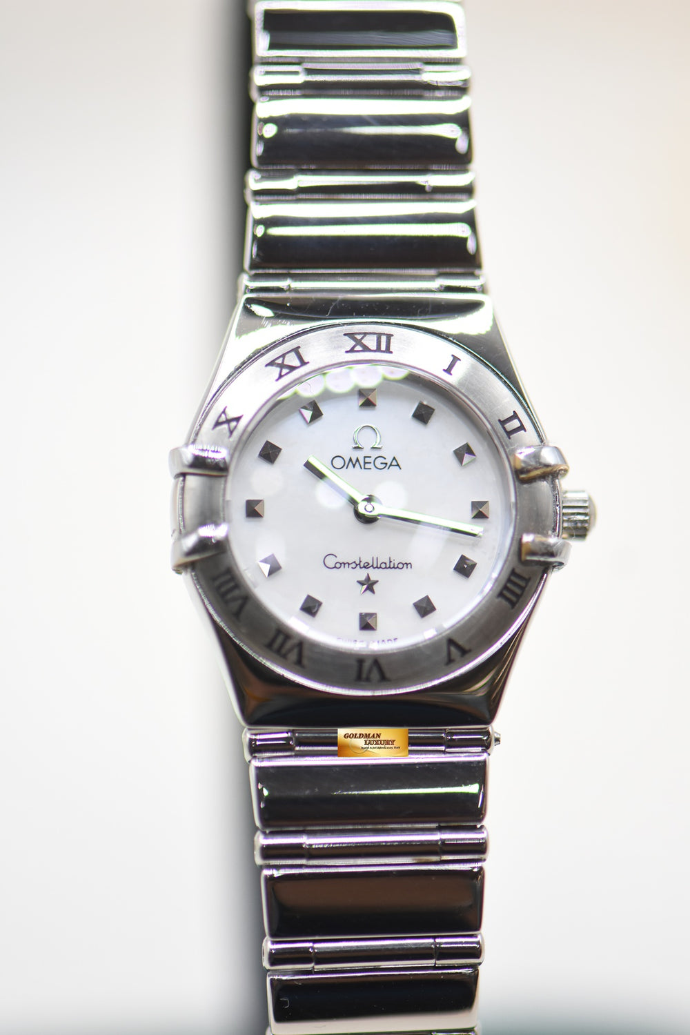 OMEGA CONSTELLATION MINI 22.5mm MY CHOICE MOP DIAL STEEL BRACELET 1561.71 (MINT)