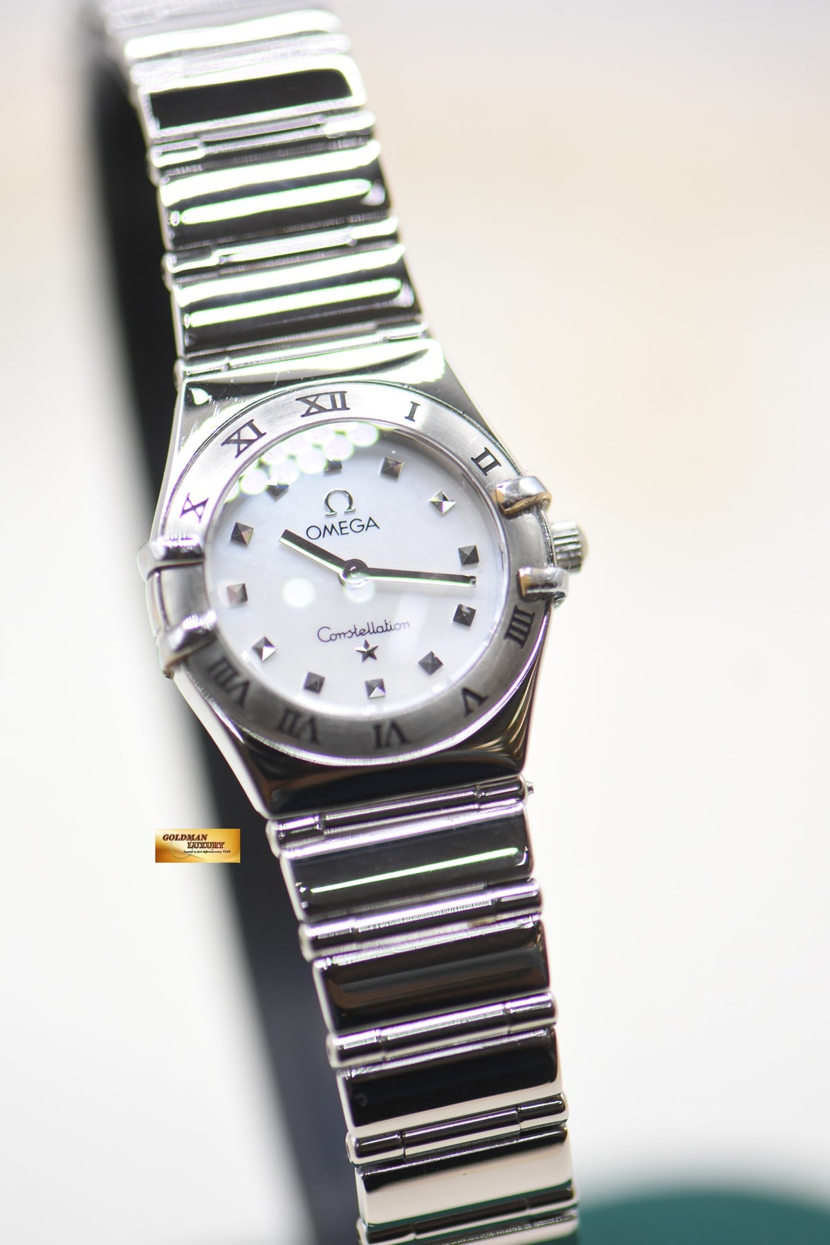 OMEGA CONSTELLATION MINI 22.5mm MY CHOICE MOP DIAL STEEL BRACELET 1561.71 (MINT)