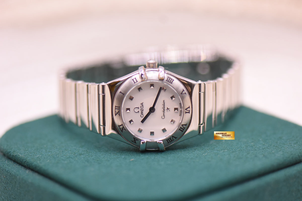 OMEGA CONSTELLATION MINI 22.5mm MY CHOICE MOP DIAL STEEL BRACELET 1561.71 (MINT)