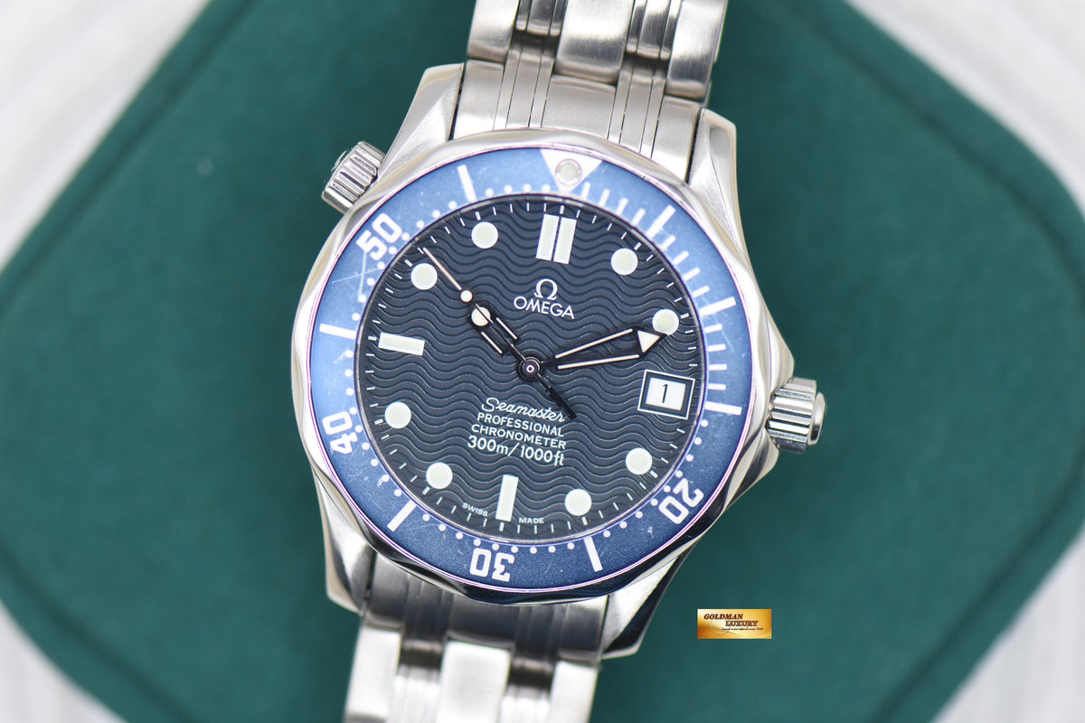 OMEGA SEAMASTER 300m MID-SIZE 36.25mm STEEL IN  BRACELET BLUE DIAL AUTOMATIC 2551.8000 (MINT)