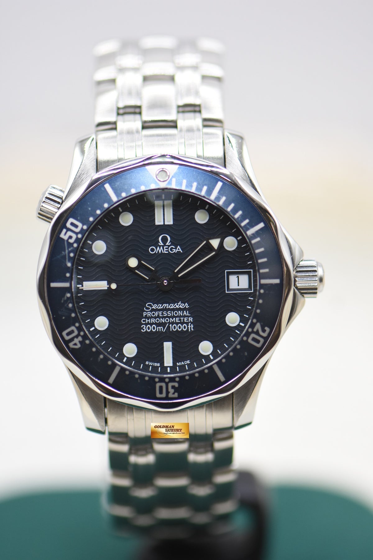 OMEGA SEAMASTER 300m MID-SIZE 36.25mm STEEL IN  BRACELET BLUE DIAL AUTOMATIC 2551.8000 (MINT)