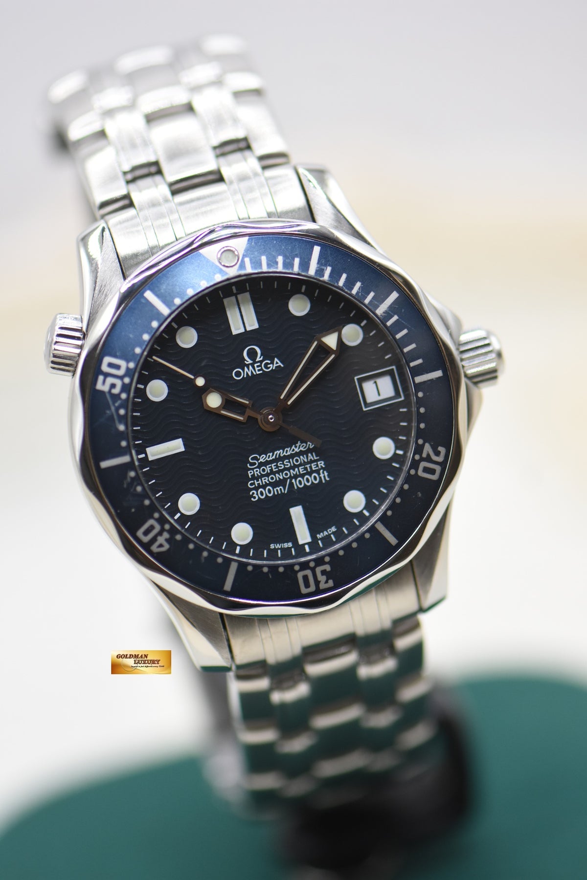 OMEGA SEAMASTER 300m MID-SIZE 36.25mm STEEL IN  BRACELET BLUE DIAL AUTOMATIC 2551.8000 (MINT)
