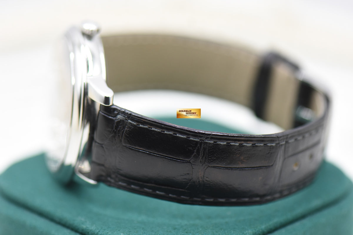 OMEGA DE-VILLE PRESTIGE 39.5mm STEEL IN LEATHER AUTOMATIC BLUE 424.13.40.20.03.001 (LIKE NEW)