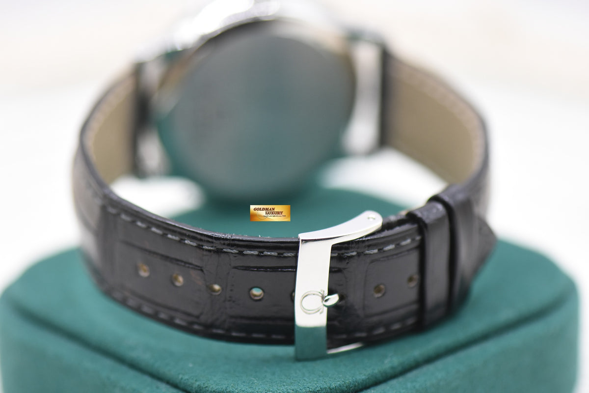 OMEGA DE-VILLE PRESTIGE 39.5mm STEEL IN LEATHER AUTOMATIC BLUE 424.13.40.20.03.001 (LIKE NEW)