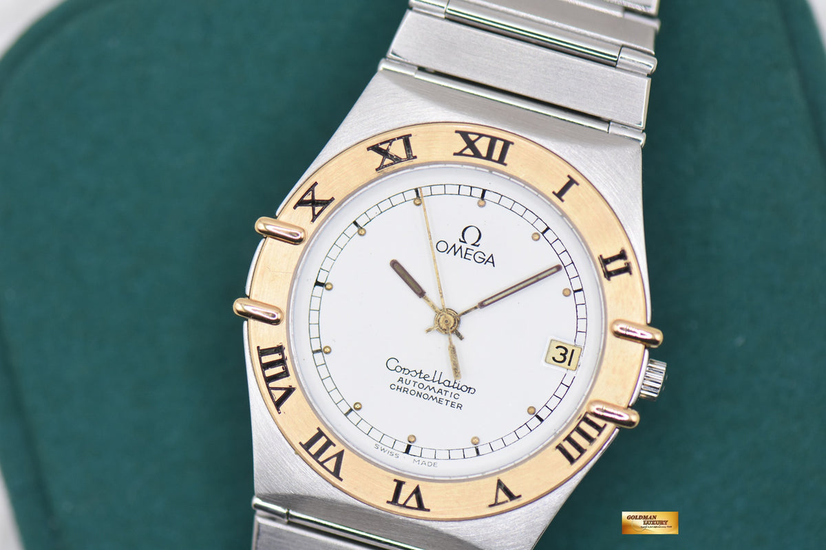 OMEGA CONSTELLATION “MANHATTAN” CHRONOMETER 35mm HALF-GOLD BRACELET AUTOMATIC 368.1075 (MINT)