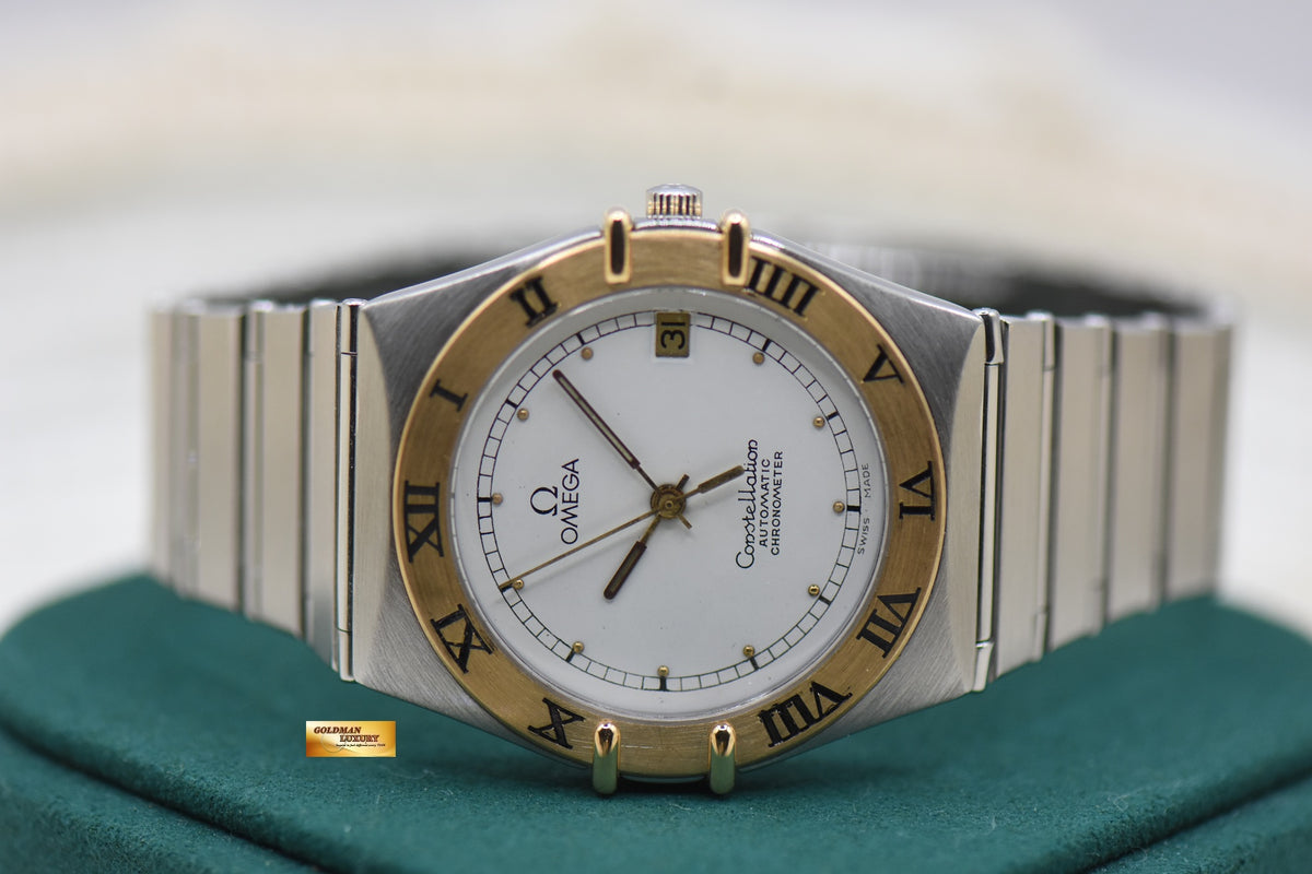 OMEGA CONSTELLATION “MANHATTAN” CHRONOMETER 35mm HALF-GOLD BRACELET AUTOMATIC 368.1075 (MINT)