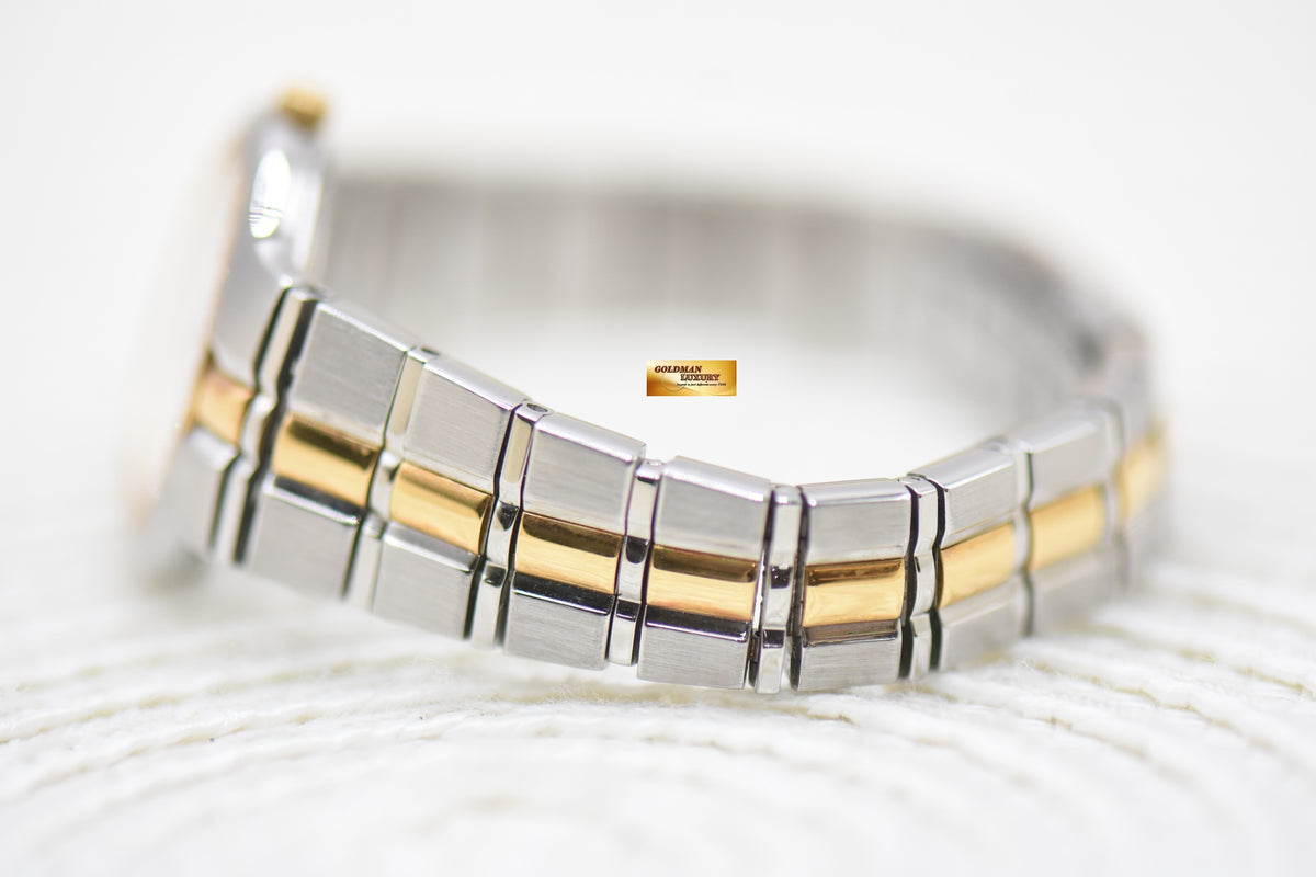 VACHERON CONSTANTIN PHIDIAS 24mm LADIES  HALF-GOLD BRACELET DIAMONDS QUARTZ 610017 (MINT)