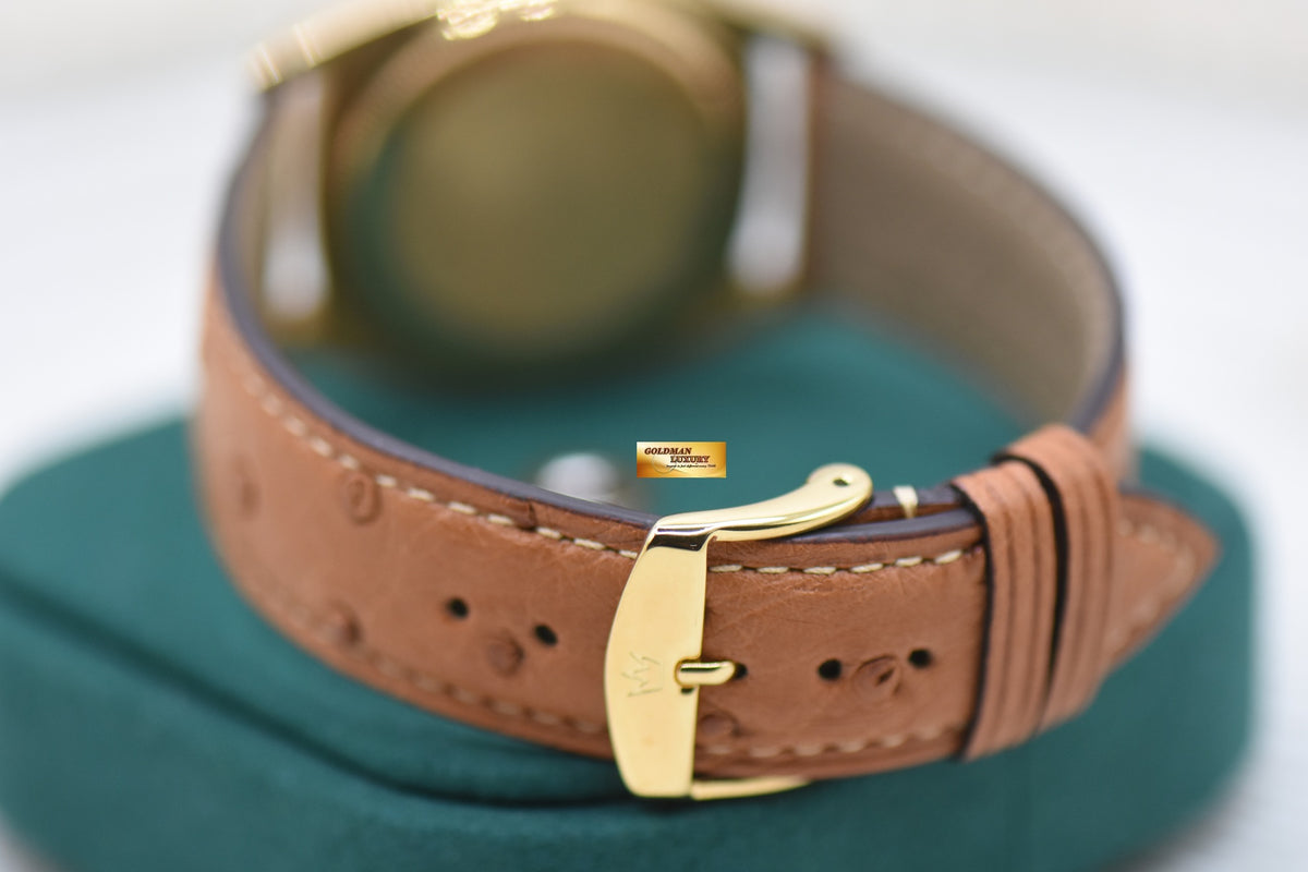 ROLEX OYSTER DAY-DATE 36mm YELLOW GOLD IN LEATHER STRAP GOLD DIAL (NON-QUICK-SET DATE) 1803 (VINTAGE)