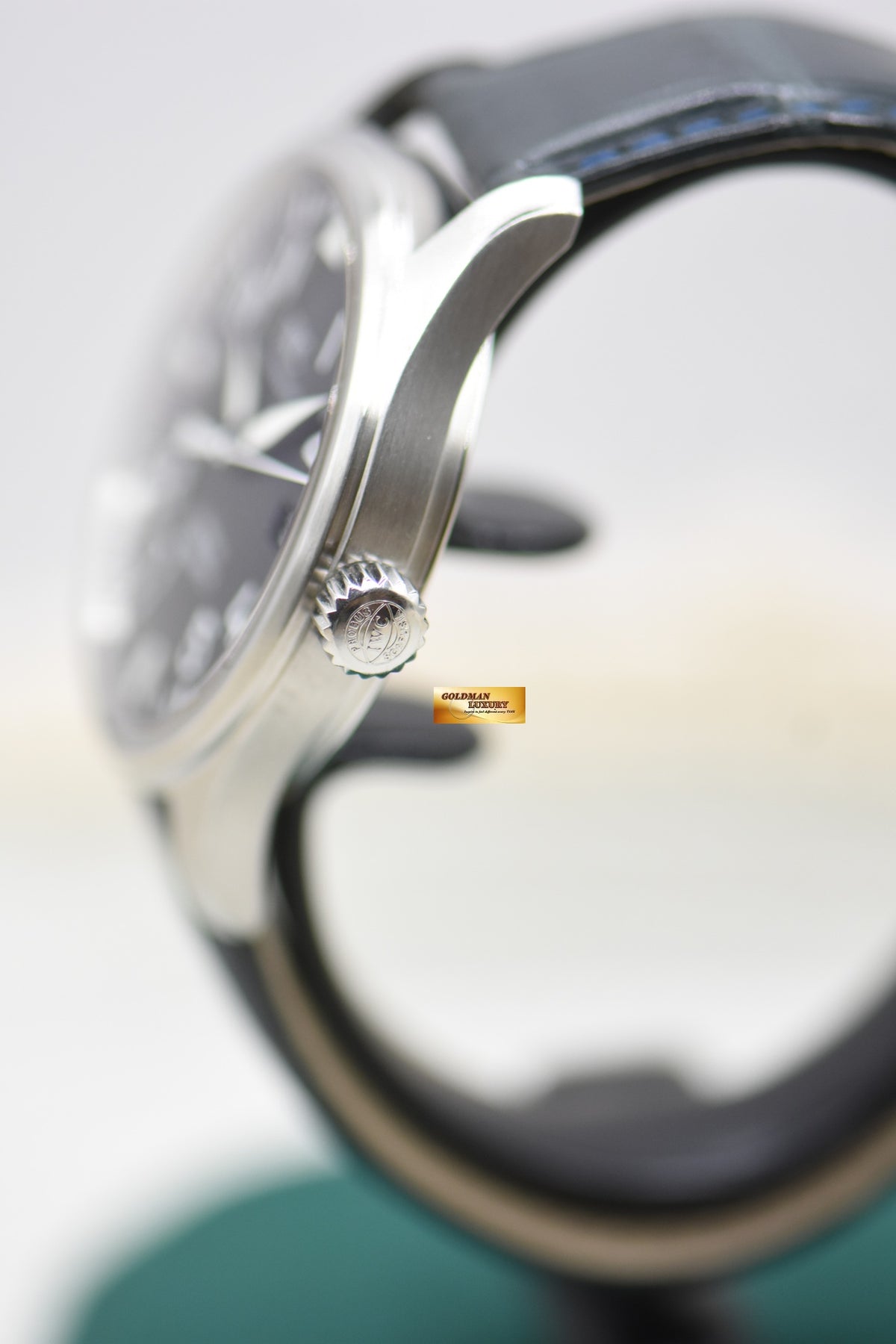 IWC MARK XVI 39mm STEEL IN LEATHER STRAP BLACK AUTOMATIC IW3255-01 (MINT)