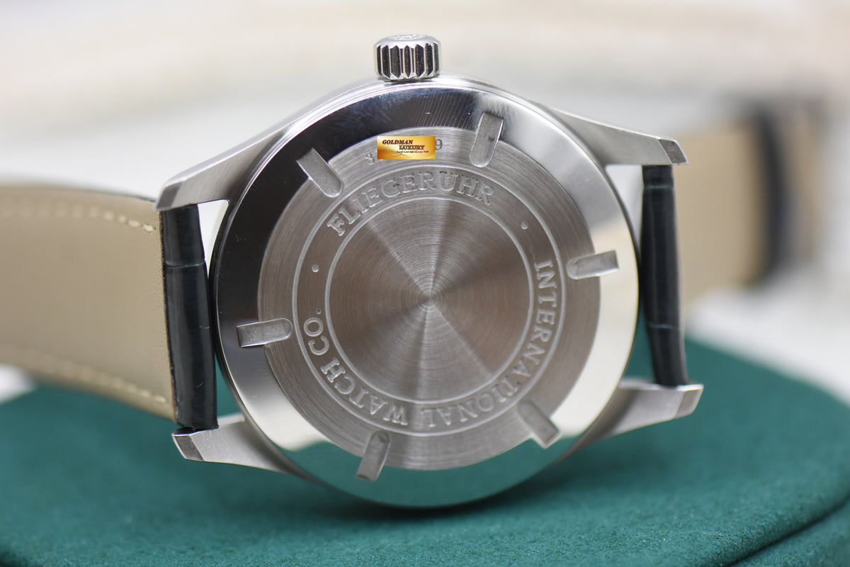 IWC MARK XVI 39mm STEEL IN LEATHER STRAP BLACK AUTOMATIC IW3255-01 (MINT)