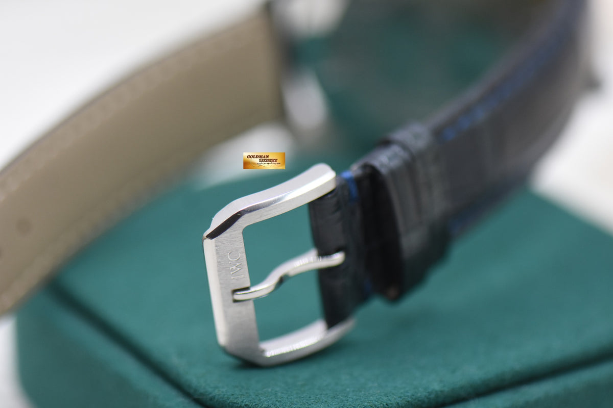 IWC MARK XVI 39mm STEEL IN LEATHER STRAP BLACK AUTOMATIC IW3255-01 (MINT)