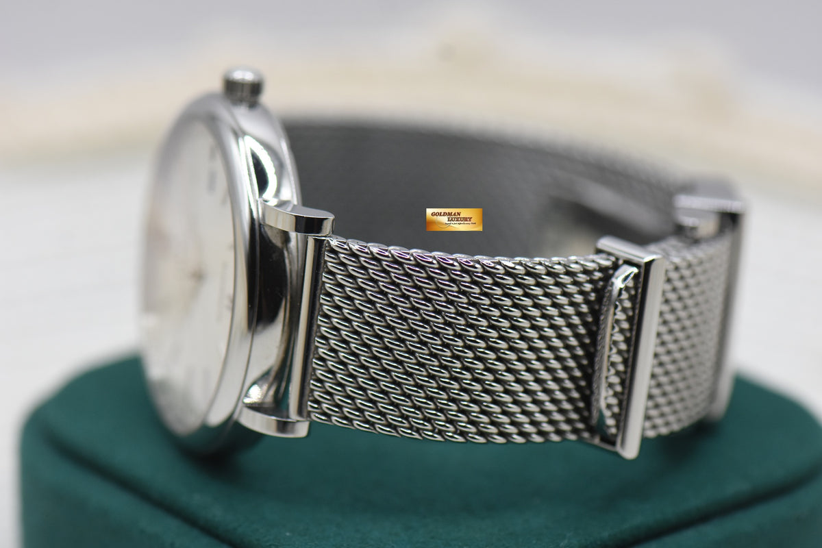 IWC PORTOFINO 40mm STEEL IN MESH BRACELET SILVER AUTOMATIC IW3565-05 (MINT)