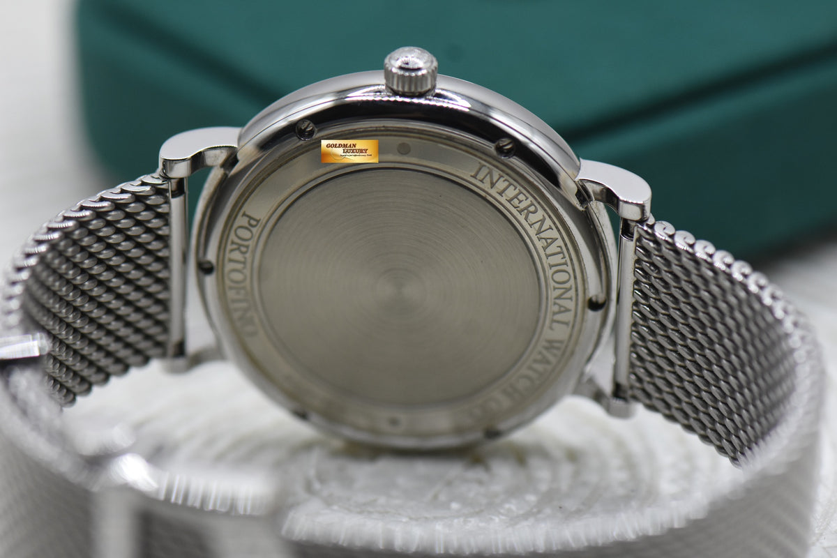 IWC PORTOFINO 40mm STEEL IN MESH BRACELET SILVER AUTOMATIC IW3565-05 (MINT)