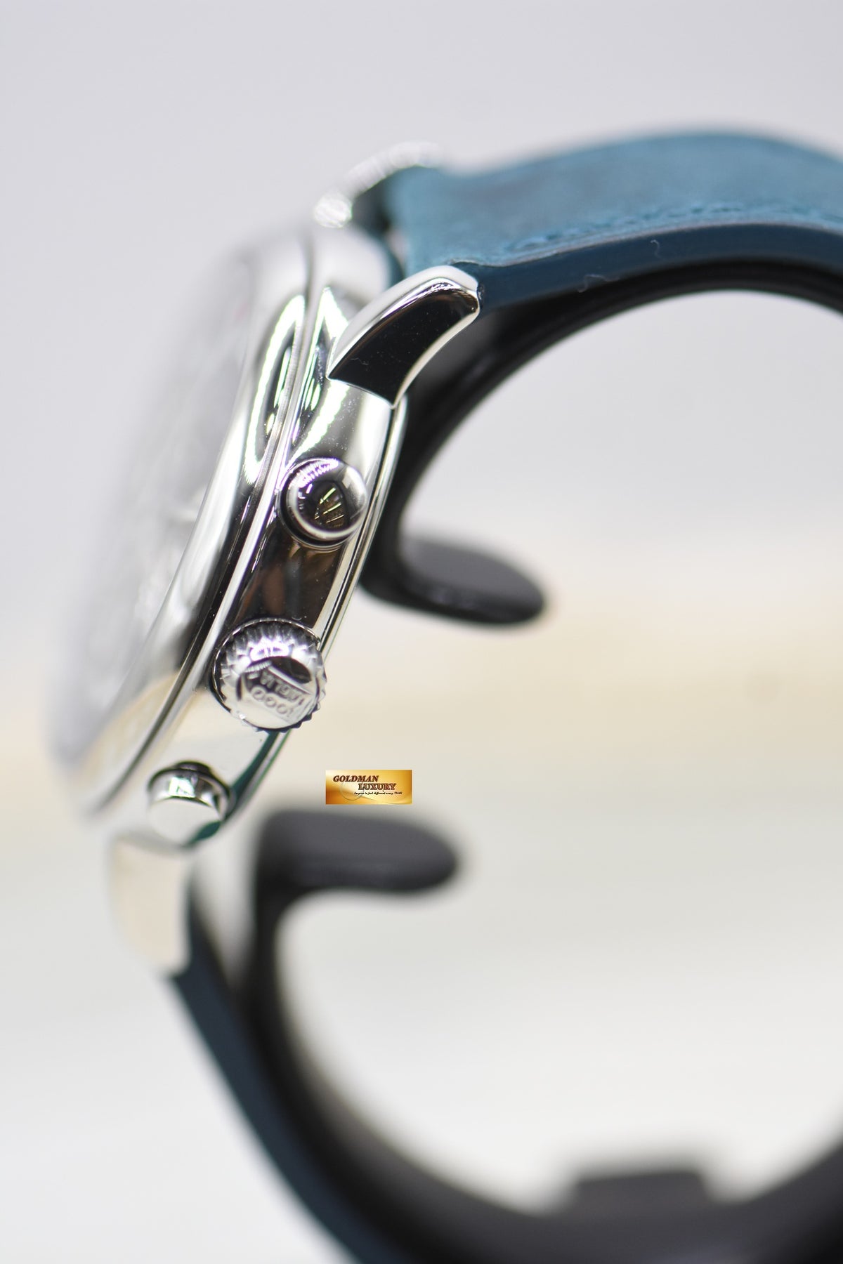 CHOPARD MILLE MIGLIA 38mm CHRONOGRAPH STEEL IN LEATHER STRAP BLACK AUTOMATIC 16/8331 (MINT)