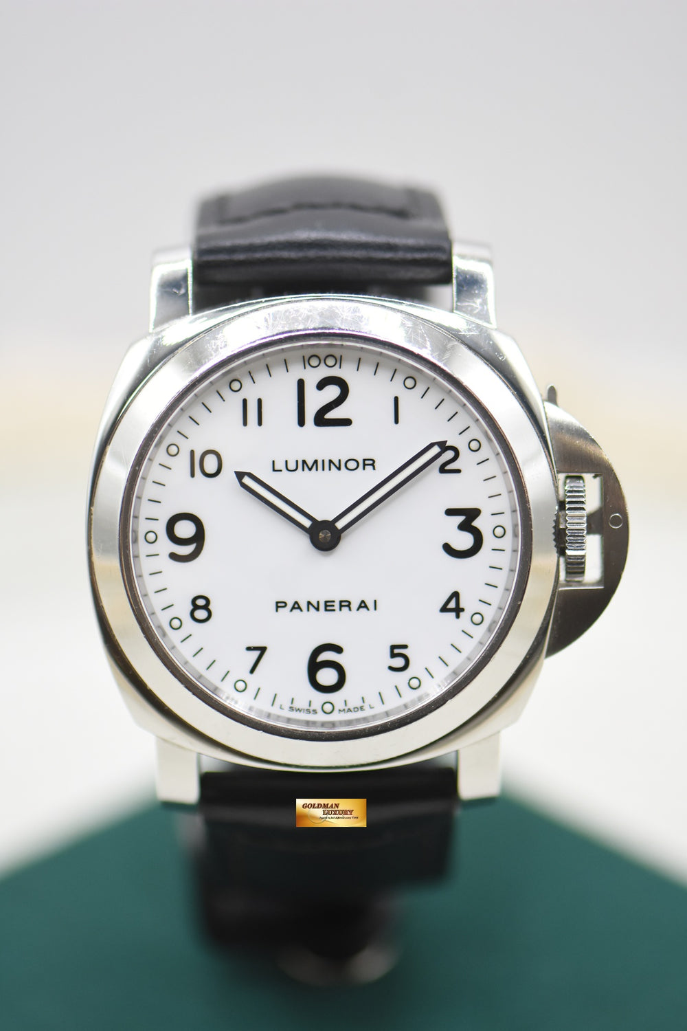 PANERAI LUMINOR HISTORIC 44mm STEEL WHITE DIAL MANUAL PAM 114 (UNPOLISHED) (CONSIGNMENT)