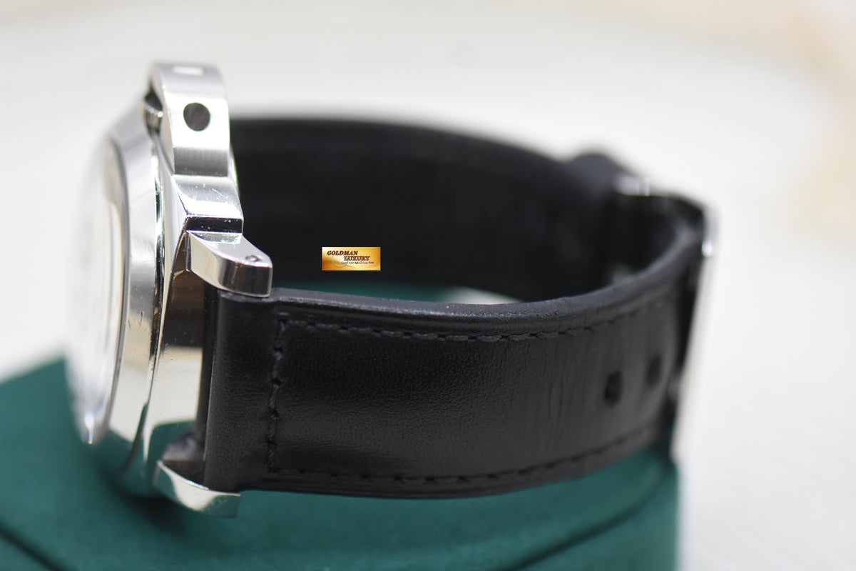 PANERAI LUMINOR HISTORIC 44mm STEEL WHITE DIAL MANUAL PAM 114 (UNPOLISHED) (CONSIGNMENT)