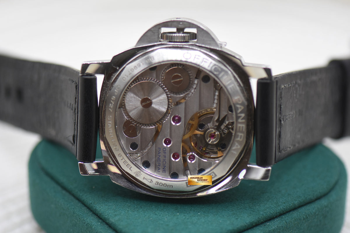 PANERAI LUMINOR HISTORIC 44mm STEEL WHITE DIAL MANUAL PAM 114 (UNPOLISHED) (CONSIGNMENT)