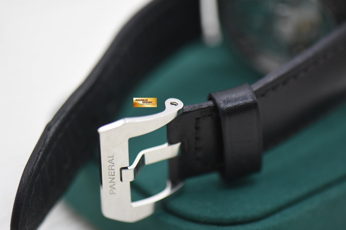 PANERAI LUMINOR HISTORIC 44mm STEEL WHITE DIAL MANUAL PAM 114 (UNPOLISHED) (CONSIGNMENT)