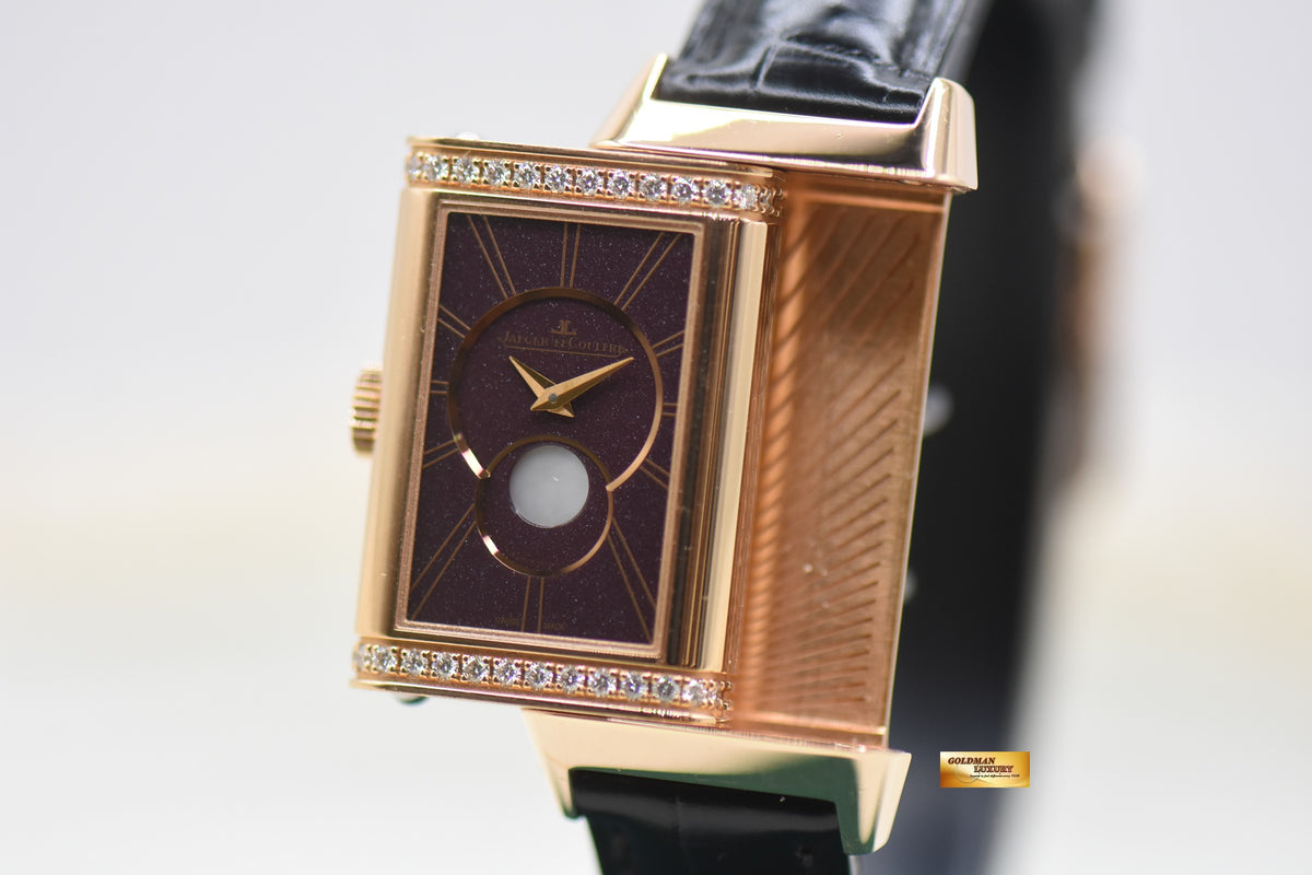 [SOLD] JLC REVERSO ONE DUETTO MOONPHASE ROSE GOLD DIAMOND MANUAL Q3352420 (LNIB)