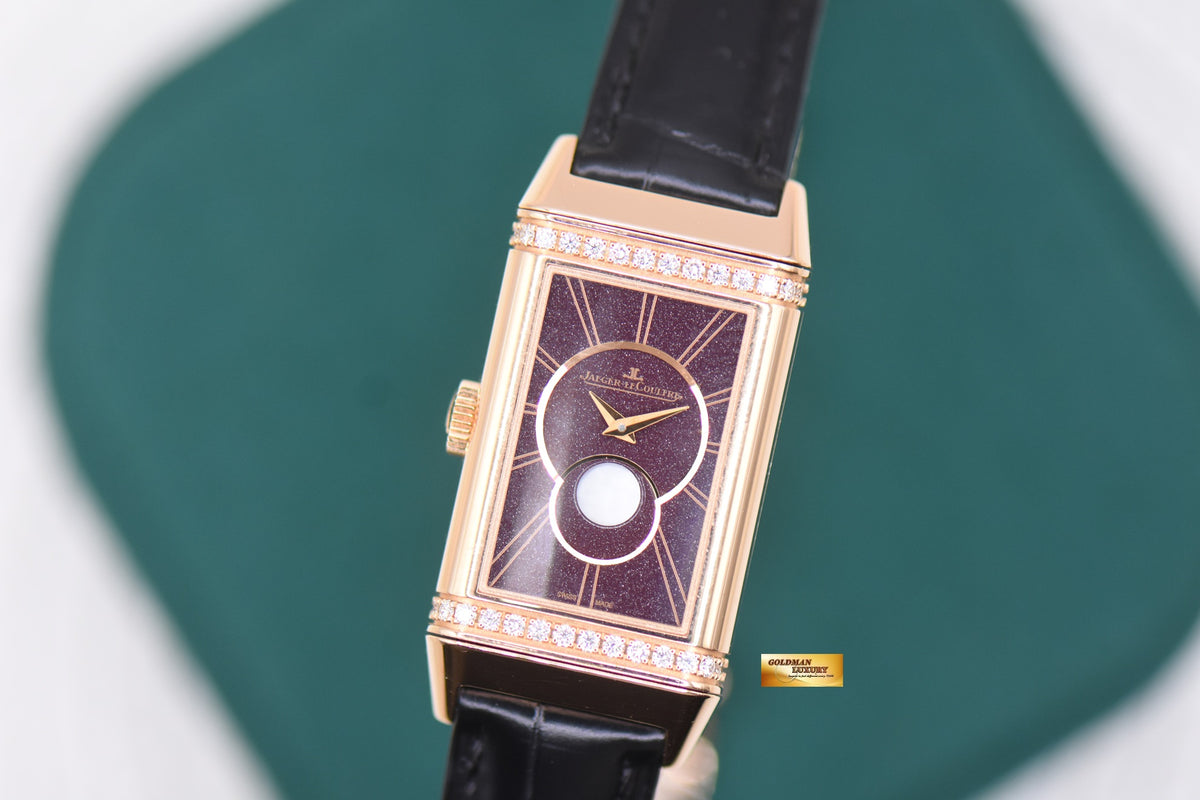 [SOLD] JLC REVERSO ONE DUETTO MOONPHASE ROSE GOLD DIAMOND MANUAL Q3352420 (LNIB)