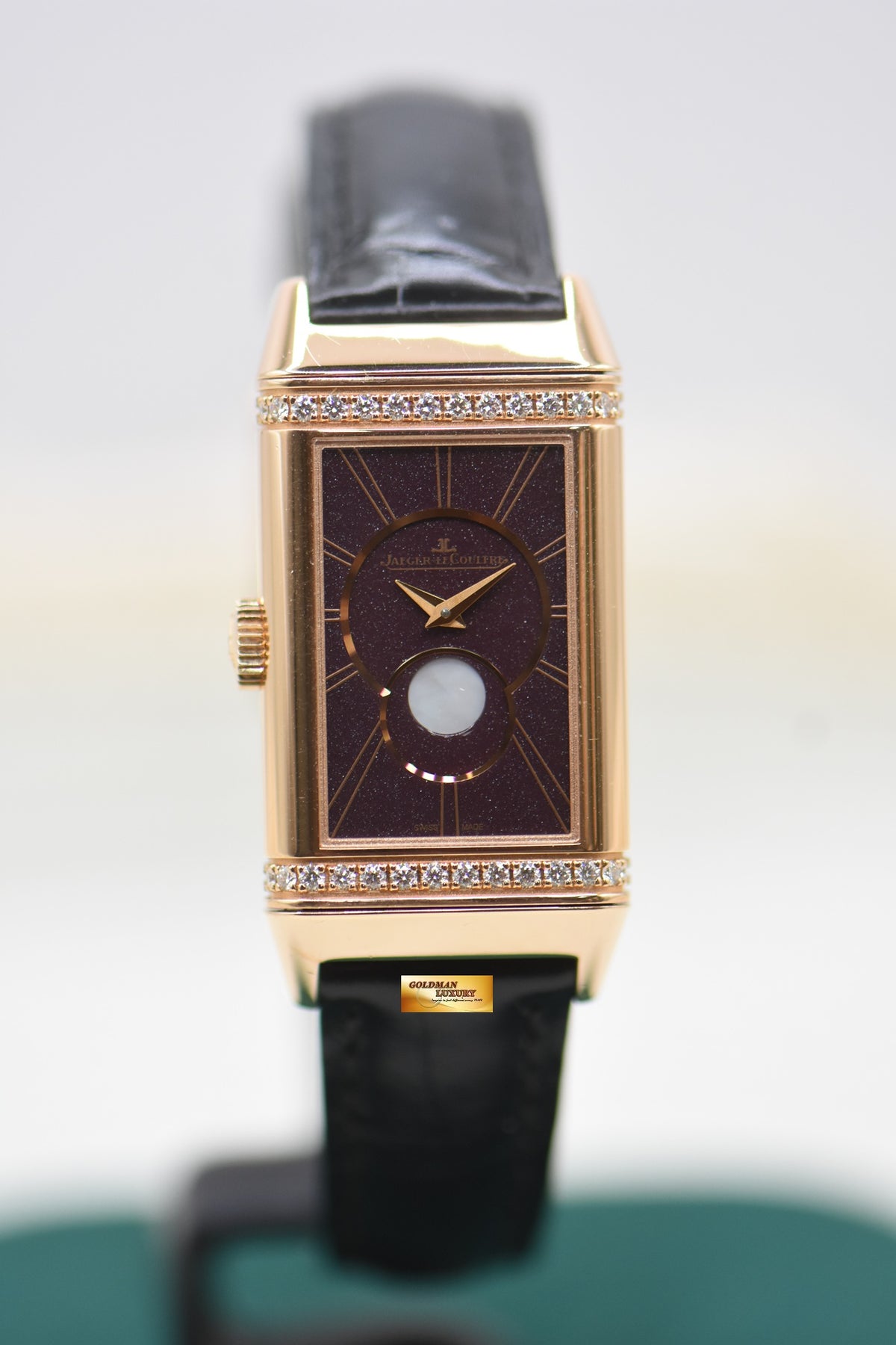 [SOLD] JLC REVERSO ONE DUETTO MOONPHASE ROSE GOLD DIAMOND MANUAL Q3352420 (LNIB)