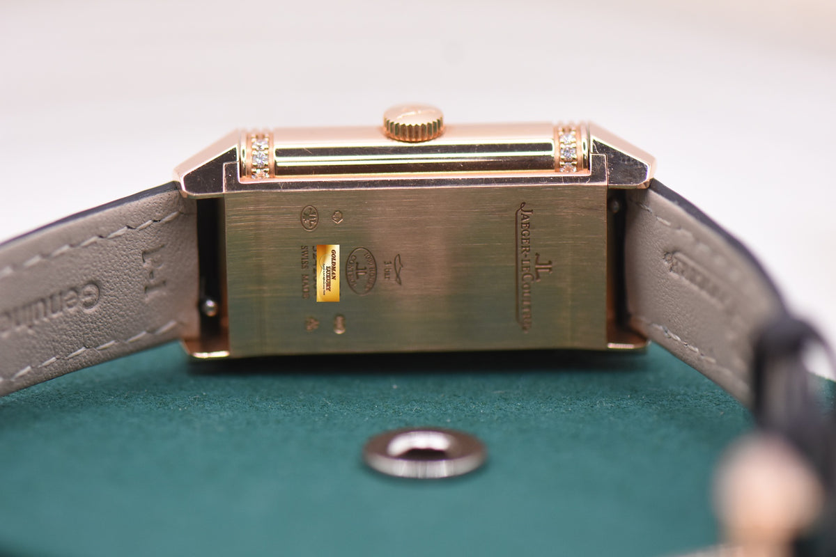 [SOLD] JLC REVERSO ONE DUETTO MOONPHASE ROSE GOLD DIAMOND MANUAL Q3352420 (LNIB)
