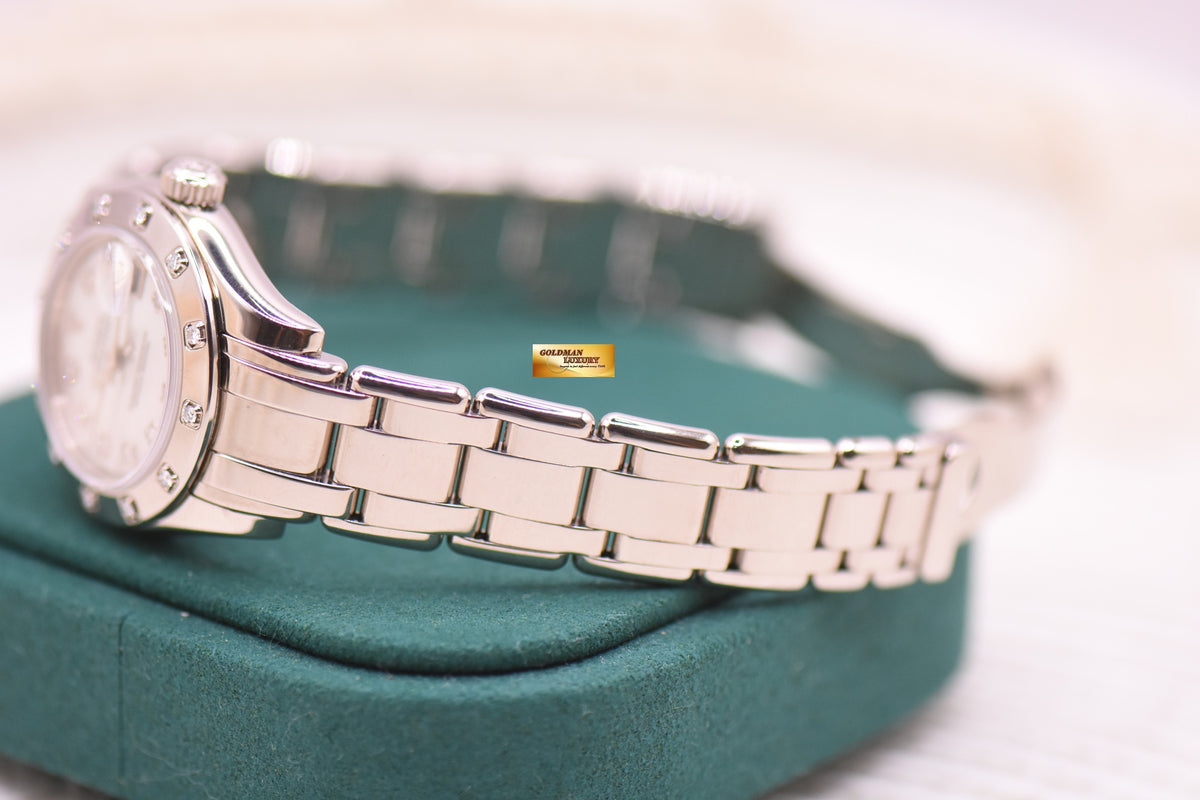 ROLEX OYSTER PEARLMASTER 29mm WHITE GOLD MOP DIAMOND DIAL 80319 (MINT)