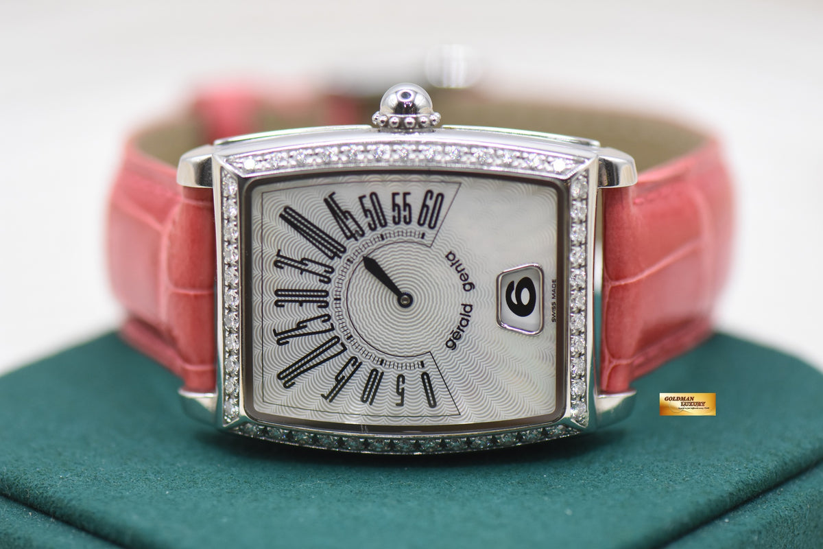 GERALD GENTA RETRO SOLO JUMPING HOUR DIAMOND STEEL AUTOMATIC RSO.M.10 (MINT)