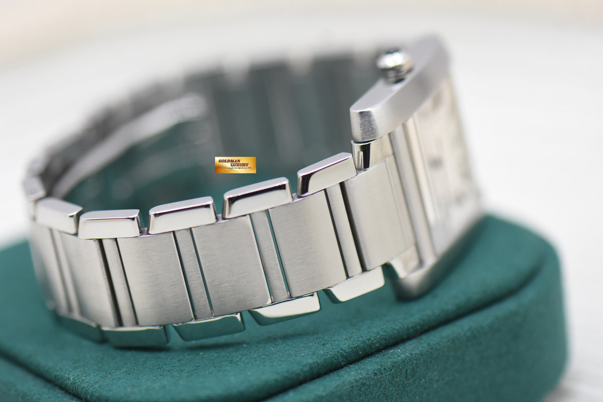CARTIER TANK FRANCAISE LARGE STEEL IN BRACELET AUTOMATIC W51002Q3 (MINT)