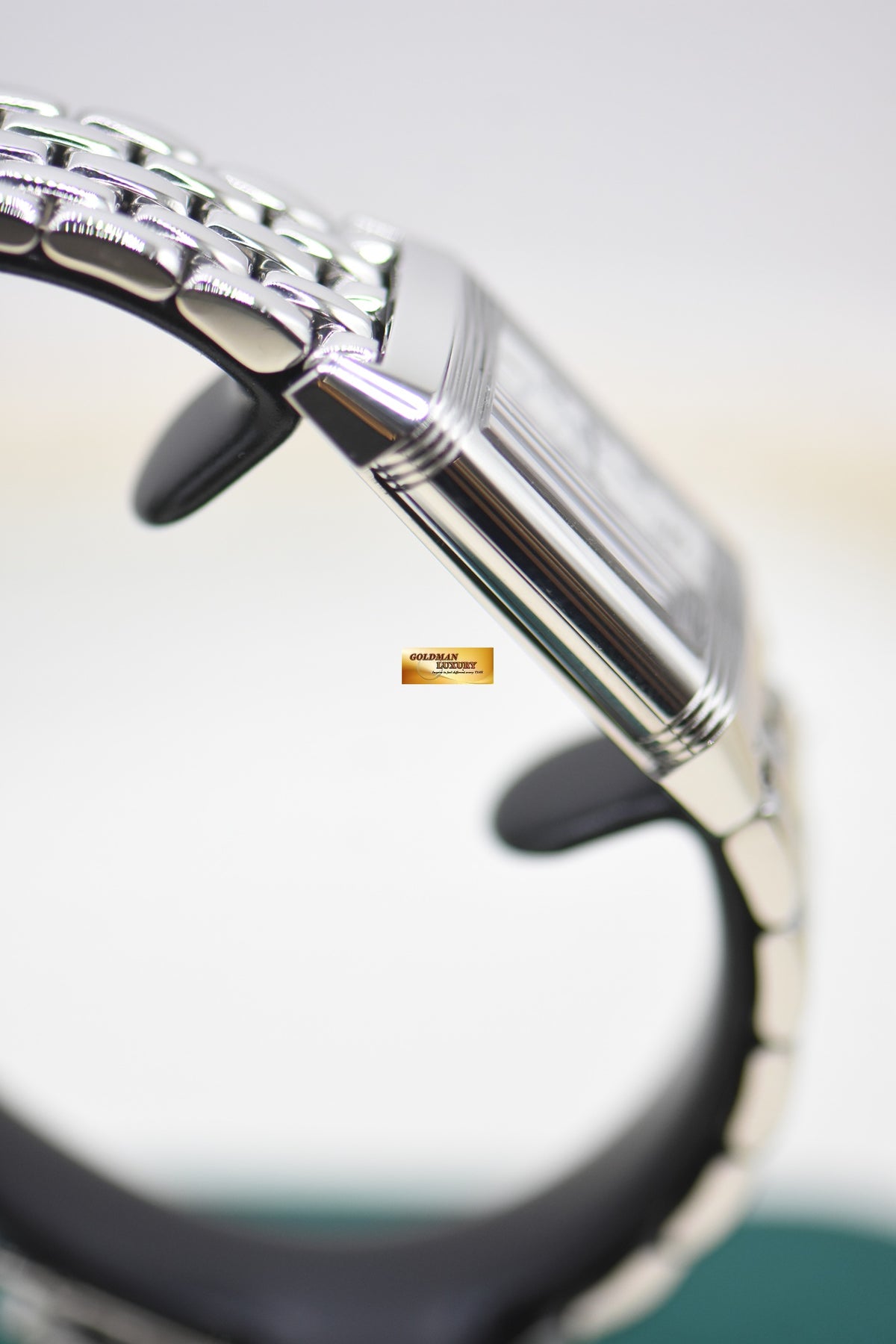 JLC REVERSO LADIES MONOFACE STEEL IN BEADED BRACELET MANUAL 260.880.862 (MINT)