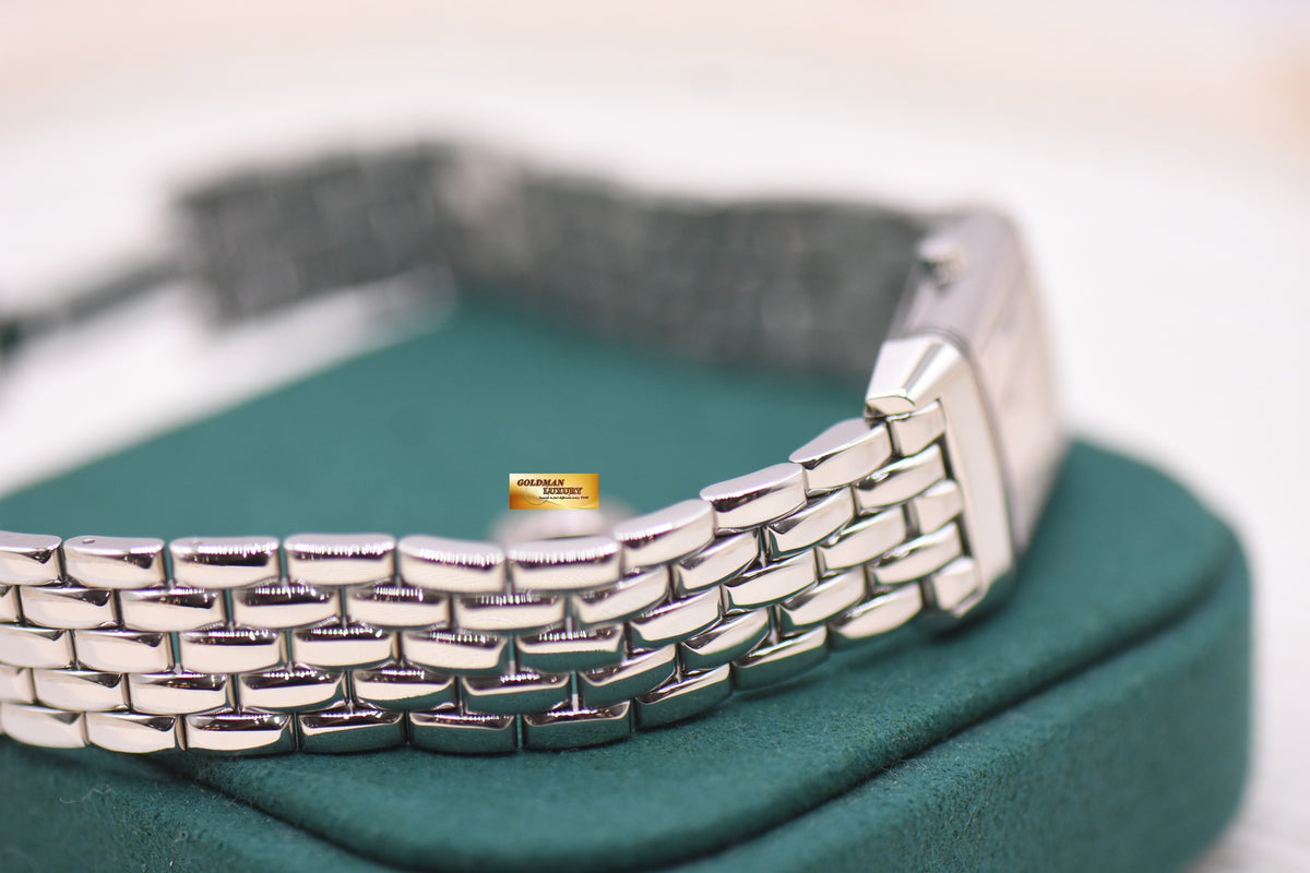 JLC REVERSO LADIES MONOFACE STEEL IN BEADED BRACELET MANUAL 260.880.862 (MINT)