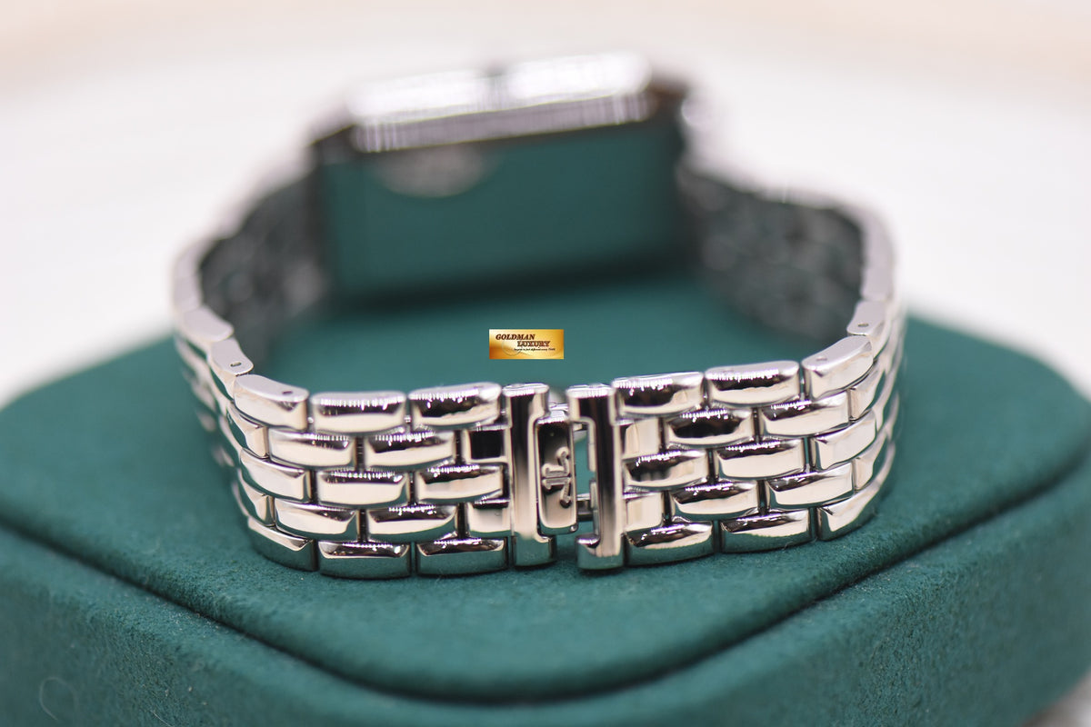 JLC REVERSO LADIES MONOFACE STEEL IN BEADED BRACELET MANUAL 260.880.862 (MINT)