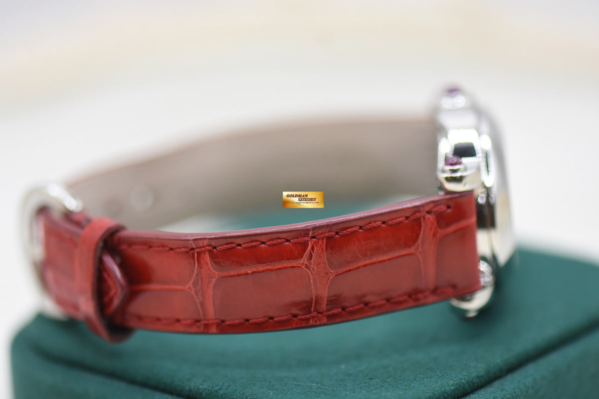 CHOPARD HAPPY SPORT OVAL STEEL DIAMOND HEART QUARTZ 278937 (MINT)