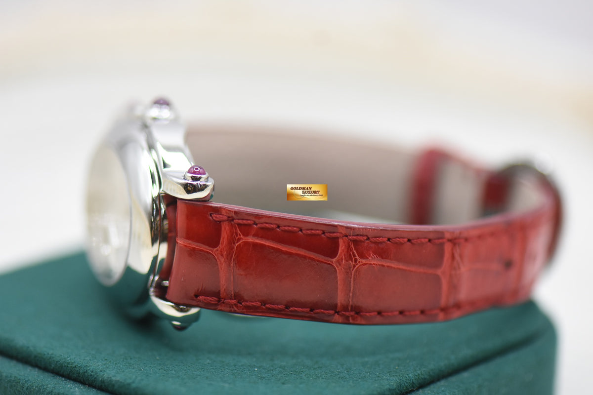 CHOPARD HAPPY SPORT OVAL STEEL DIAMOND HEART QUARTZ 278937 (MINT)