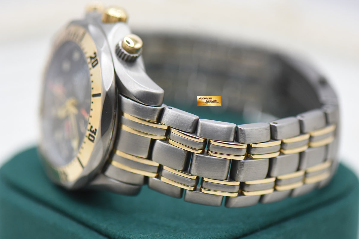 OMEGA SEAMASTER DIVER 300m CHRONO DIVER 41.5mm TITANIUM / GOLD BLUE 2297.8000 (MINT)