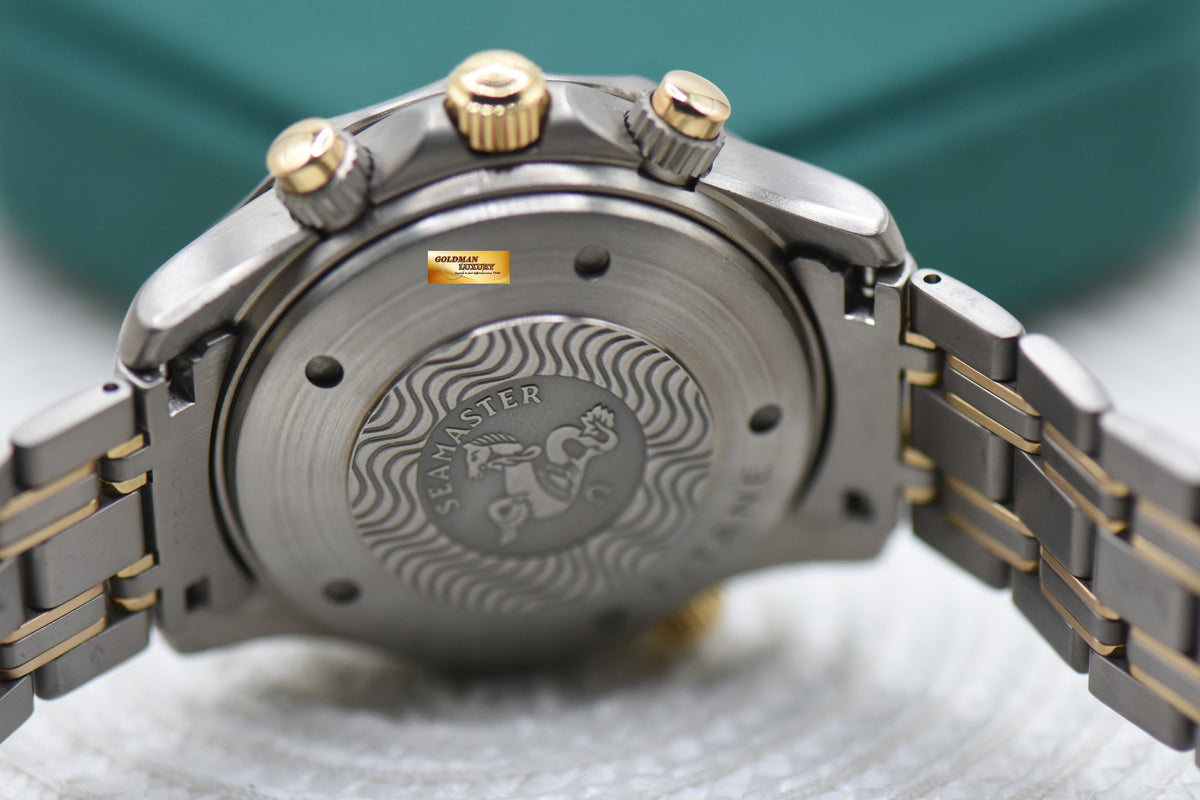 OMEGA SEAMASTER DIVER 300m CHRONO DIVER 41.5mm TITANIUM / GOLD BLUE 2297.8000 (MINT)