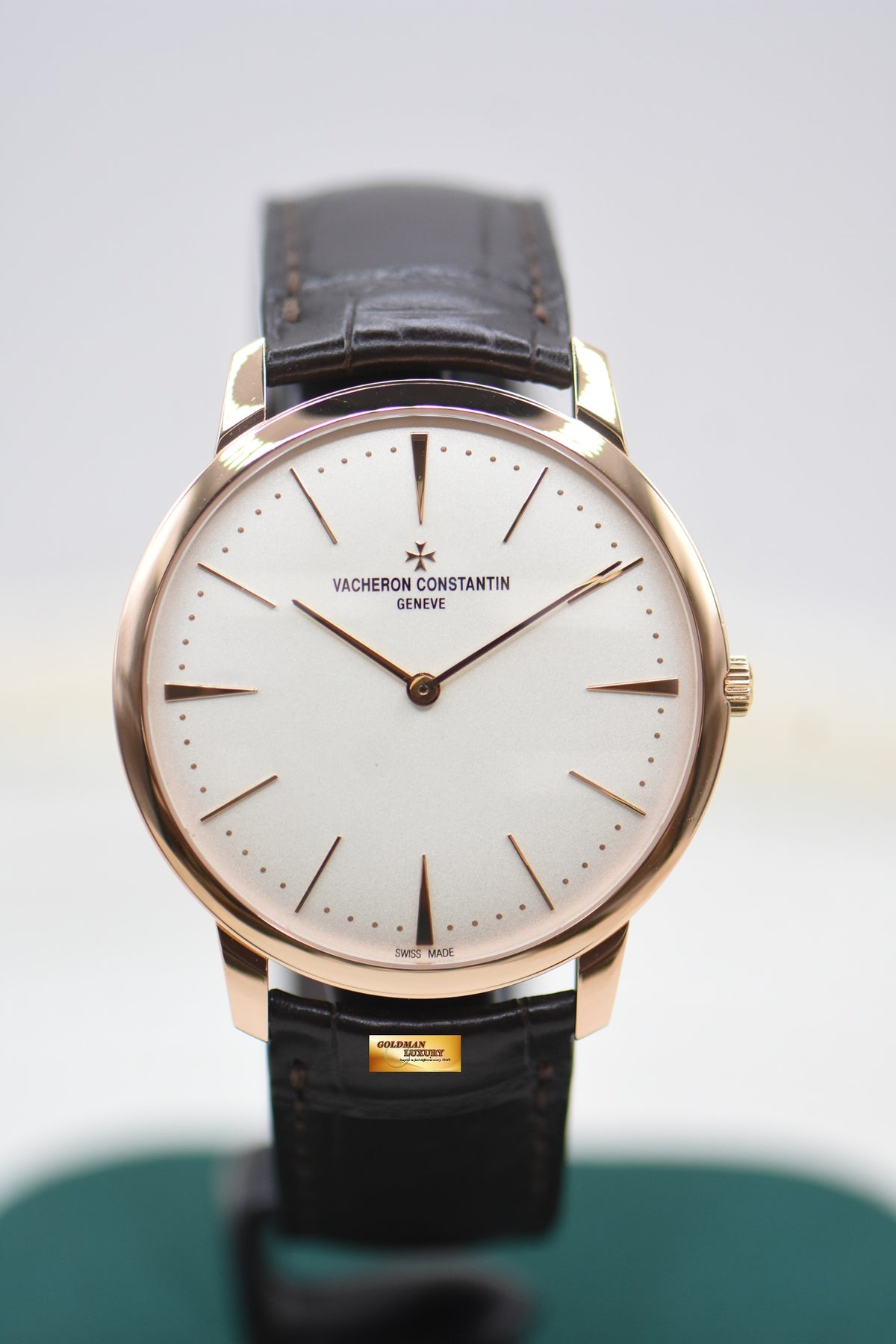 [SOLD] VACHERON CONSTANTIN PATRIMONY 40mm ROSE GOLD IN LEATHER MANUAL WINDING 81180 (MINT)