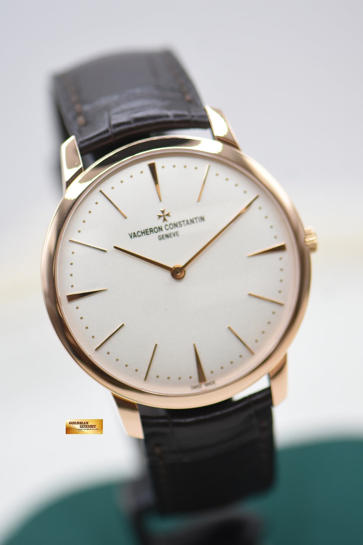 [SOLD] VACHERON CONSTANTIN PATRIMONY 40mm ROSE GOLD IN LEATHER MANUAL WINDING 81180 (MINT)