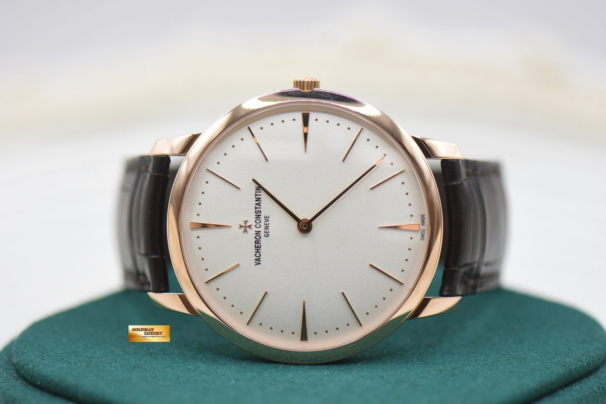 [SOLD] VACHERON CONSTANTIN PATRIMONY 40mm ROSE GOLD IN LEATHER MANUAL WINDING 81180 (MINT)