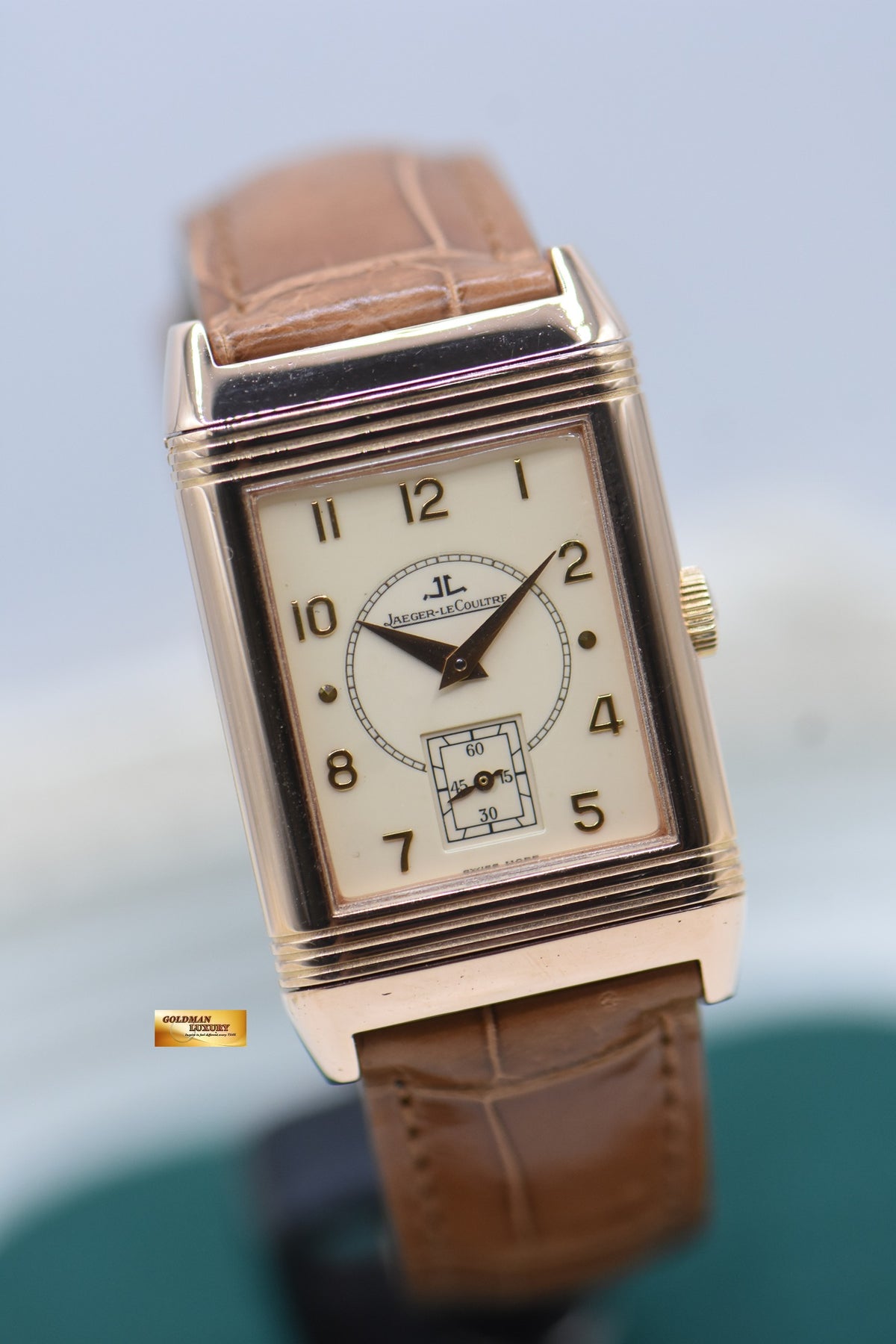 [SOLD] JLC REVERSO MONOFACE ENAMEL DIAL ROSE GOLD GRANDE TAILLE MANUAL WINDING 270.2.62 (COLLECTIBLE-RARE)