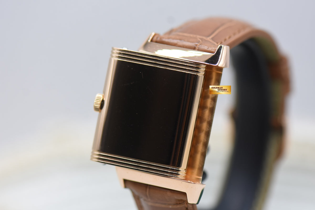[SOLD] JLC REVERSO MONOFACE ENAMEL DIAL ROSE GOLD GRANDE TAILLE MANUAL WINDING 270.2.62 (COLLECTIBLE-RARE)