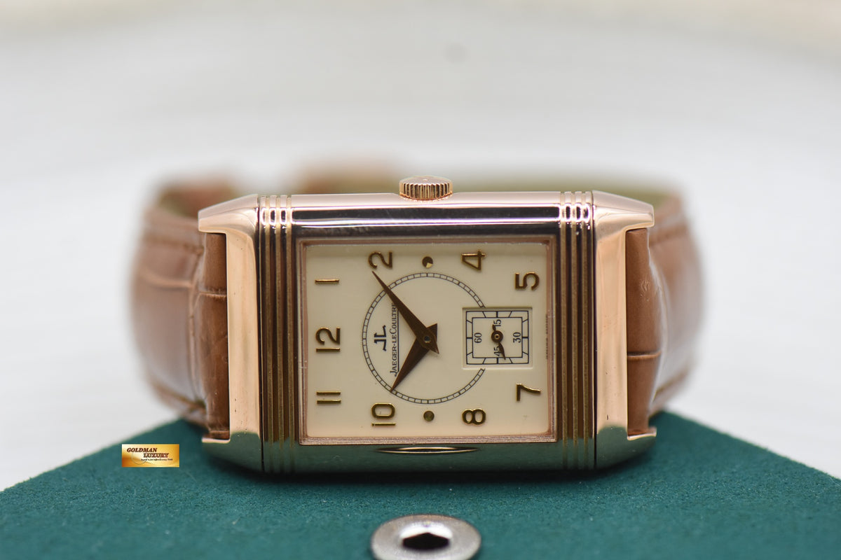 [SOLD] JLC REVERSO MONOFACE ENAMEL DIAL ROSE GOLD GRANDE TAILLE MANUAL WINDING 270.2.62 (COLLECTIBLE-RARE)
